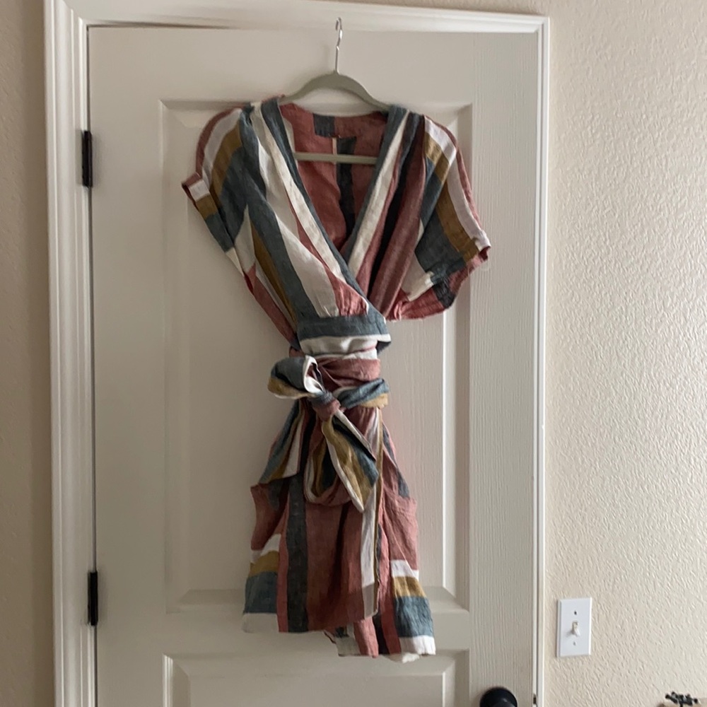 Free people wrap mini dress